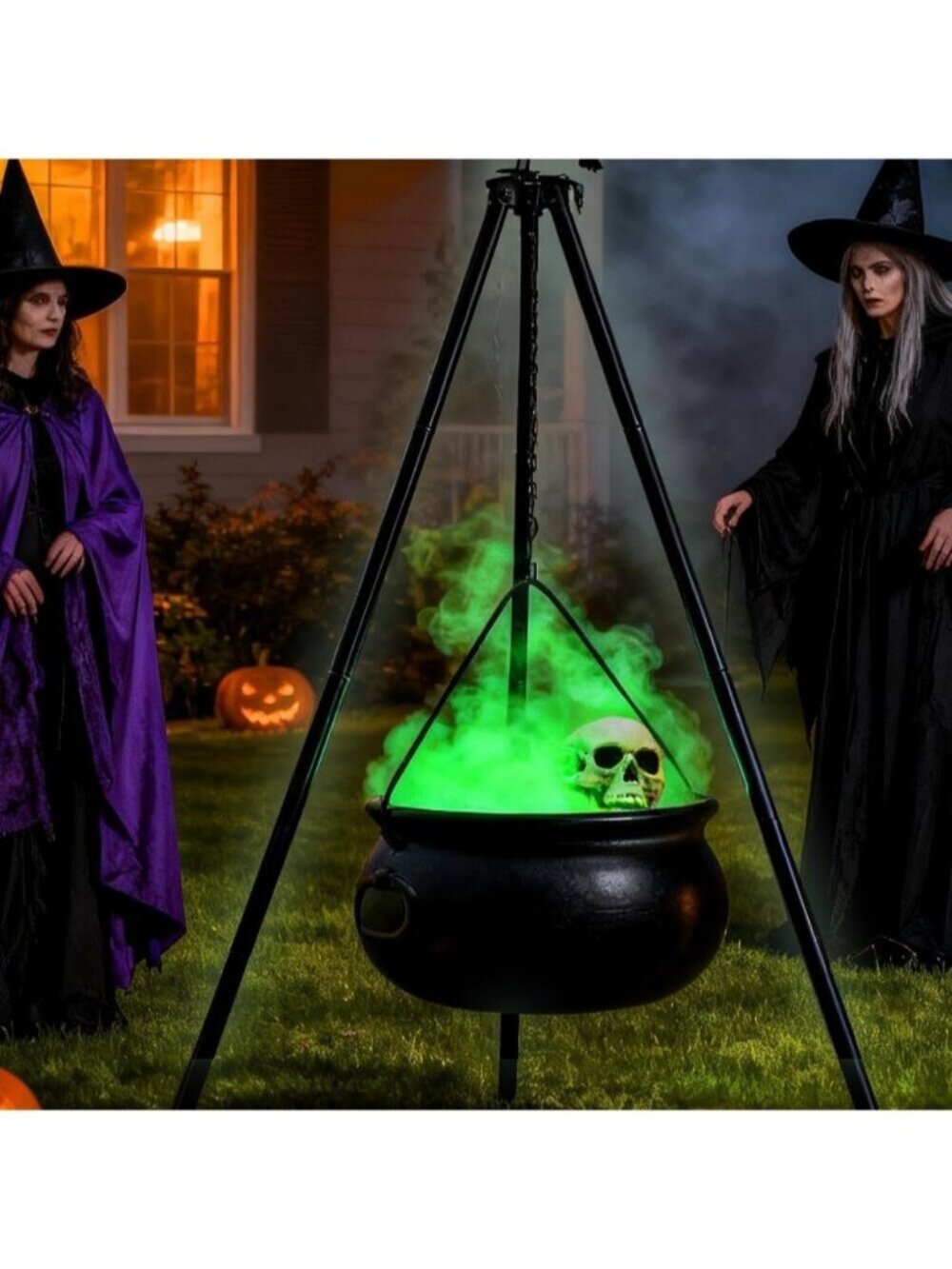 45" Bold 5x Halloween Decorations Outdoor Indoor Large Witches Cauldron Bowl